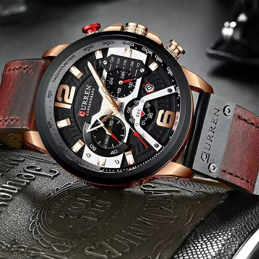 RELOJ CURREN ORIGINAL 8329 CAFE OSCURO - PREMIUM PARA HOMBRES CON ESTILO