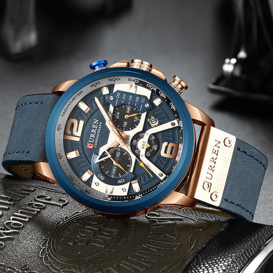 RELOJ CURREN ORIGINAL 8329 AZUL - PREMIUM PARA HOMBRES CON ESTILO