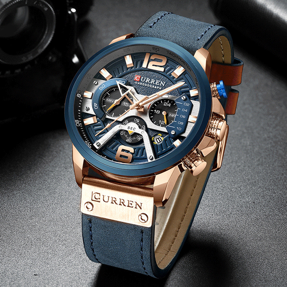 RELOJ CURREN ORIGINAL 8329 AZUL - PREMIUM PARA HOMBRES CON ESTILO