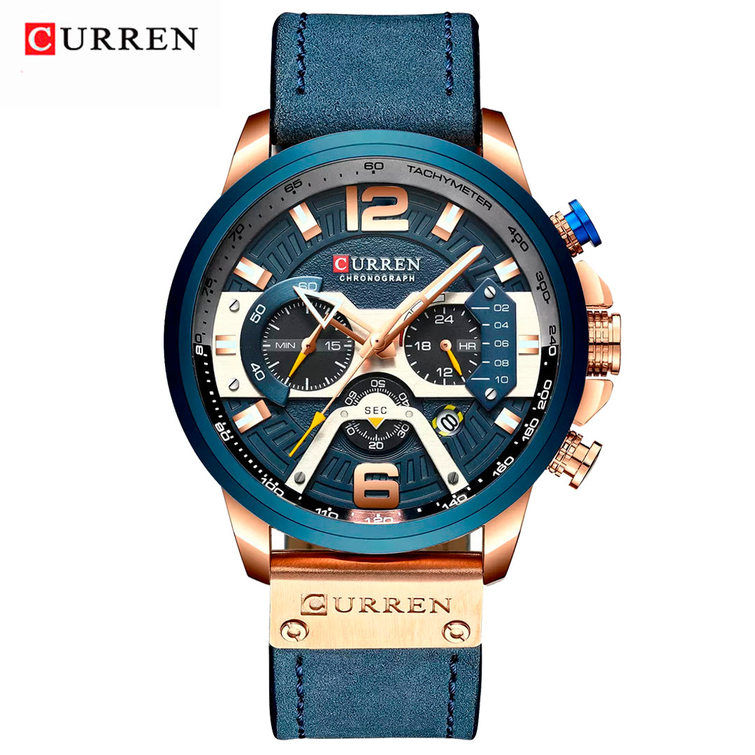 RELOJ CURREN ORIGINAL 8329 AZUL - PREMIUM PARA HOMBRES CON ESTILO
