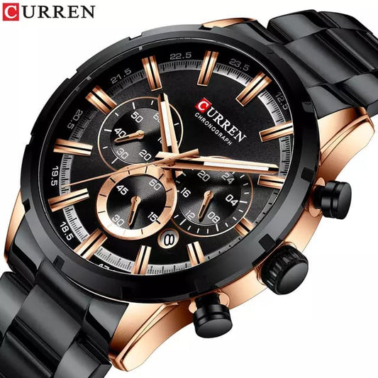 RELOJ CURREN 8355 ORIGINAL - ELEGANCIA DE ACERO QUE IMPONE PRESENCIA