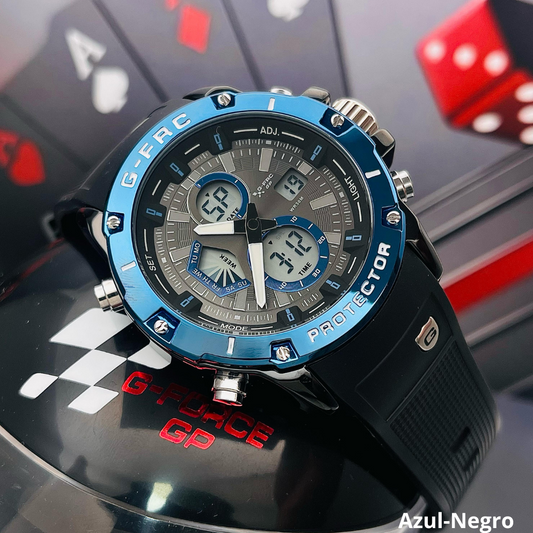 RELOJ G FORCE ORIGINAL DUALTIME - EDICION MOTO GP SUMERGIBLE