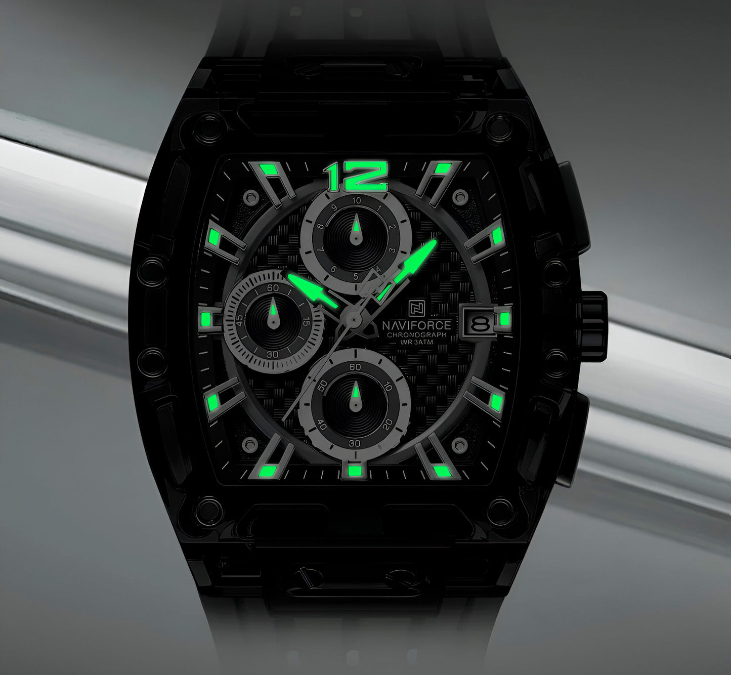 RELOJ NAVIFORCE NF7105 SPORTMASTER BLACK - RESISTENCIA Y ESTILO EN CADA MOVIMIENTO