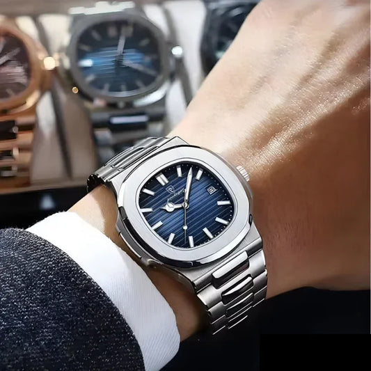 RELOJ POEDAGAR 613 ELEGANCIA PLATEADA - TU ESTILO, TU MOMENTO