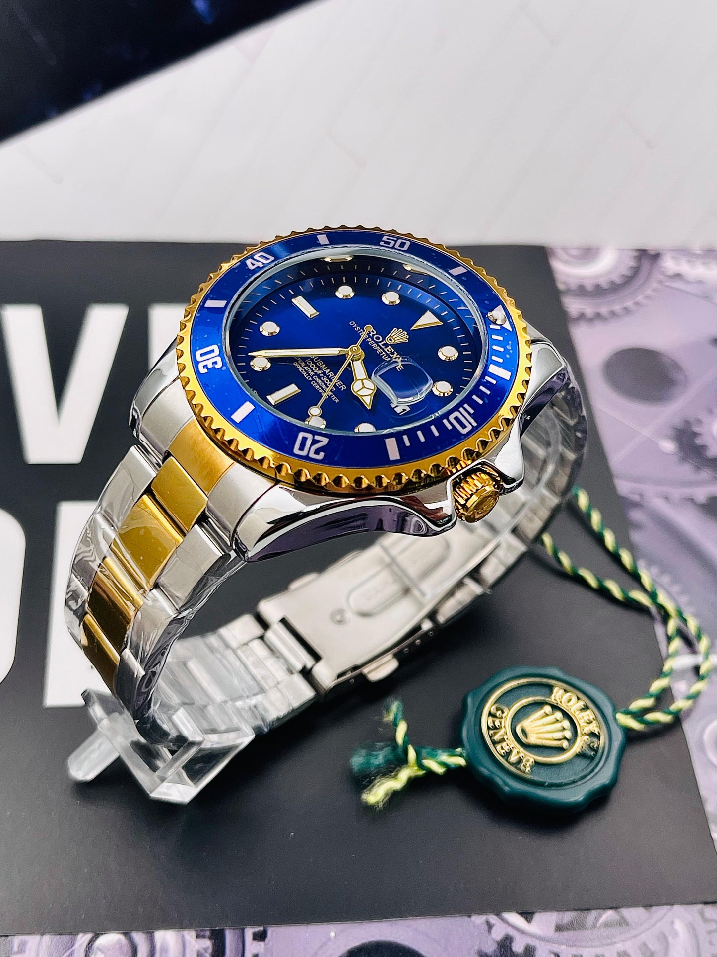 RELOJ ROLEX SUBMARINER PREMIUM INSPIRED BICOLOR/AZUL - SOFISTICACIÓN, ELEGANCIA Y FUNCIONALID