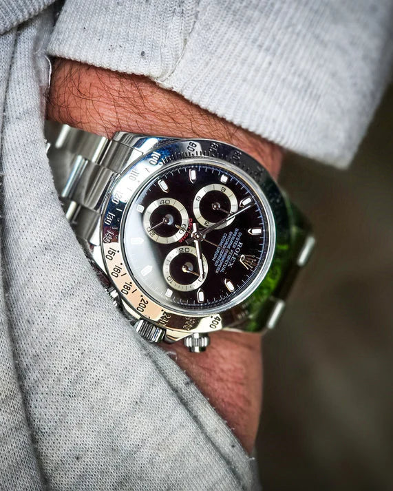 ROLEX DAYTONA CHRONOMASTER PLATEADO NEGRO - PRECISIÓN, ESTILO Y PRESENCIA DE ALTO NIVEL