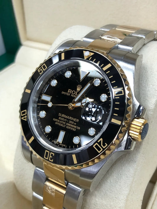 ROLEX SUBMARINER ESTILO PREMIUM BICOLOR NEGRO - SOFISTICACIÓN ACCESIBLE PARA ELEVAR TU ESTILO TODOS LOS DÍAS