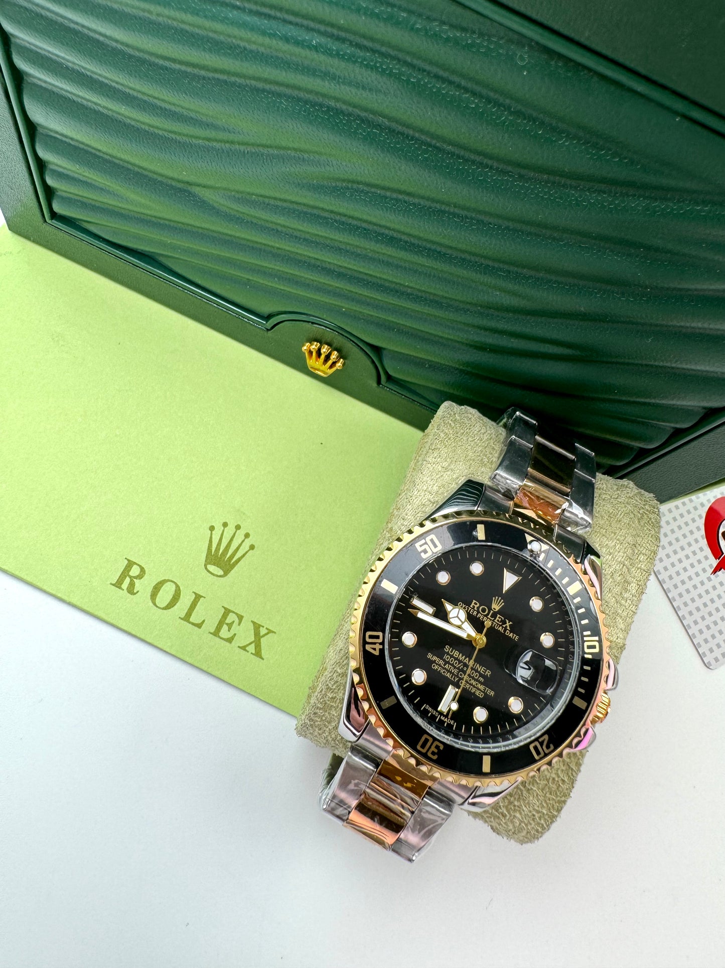 RELOJ ROLEX SUBMARINER PREMIUM INSPIRED BICOLOR NEGRO - SOFISTICACIÓN, ELEGANCIA Y FUNCIONALID