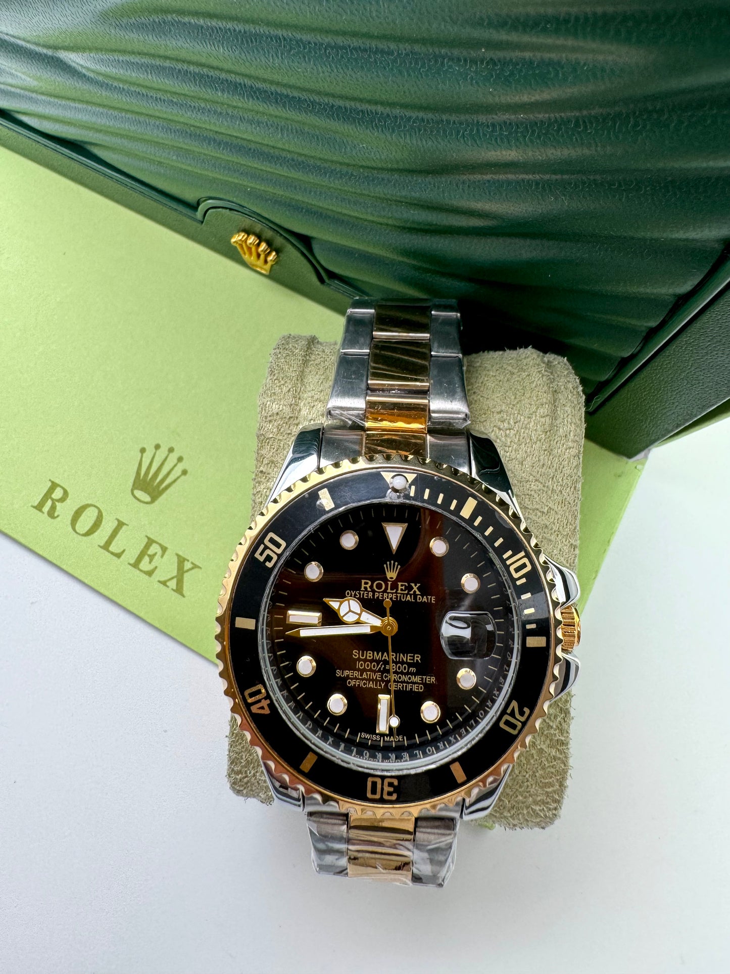 RELOJ ROLEX SUBMARINER PREMIUM INSPIRED BICOLOR NEGRO - SOFISTICACIÓN, ELEGANCIA Y FUNCIONALID