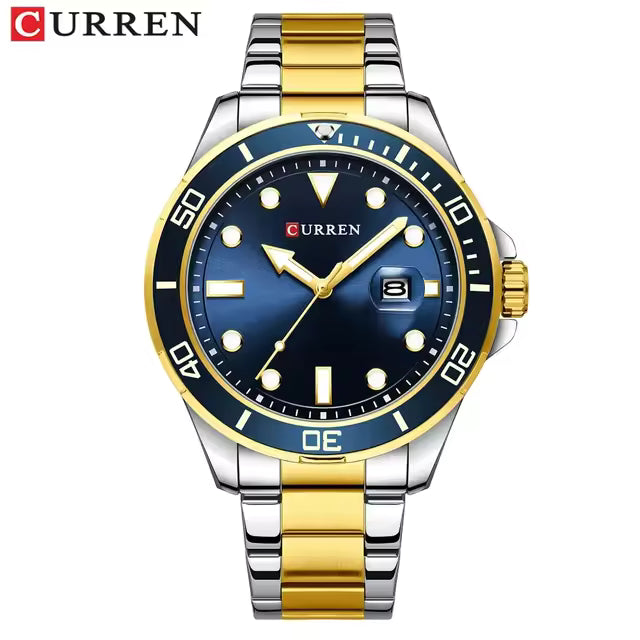 RELOJ CURREN STEEL URBAN 8388 ORIGINAL BICOLOR AZUL - ELEGANCIA CASUAL PARA EL DIA A DIA