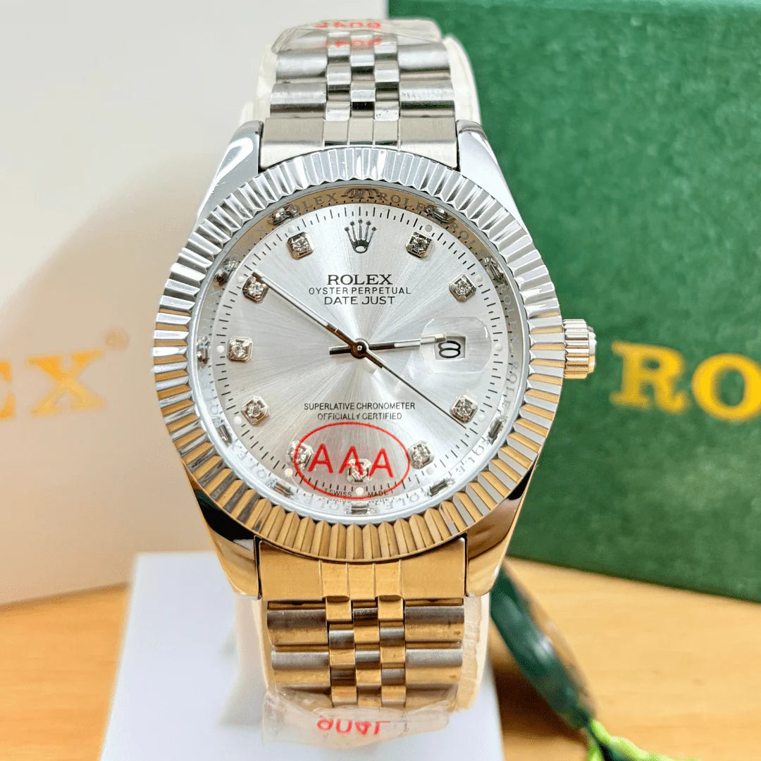 ROLEX NEW EDITION DATEJUST PRESIDENCIAL PLATEADO - EL RELOJ QUE TRANSFORMA TU PRESENCIA EN SEGUNDOS