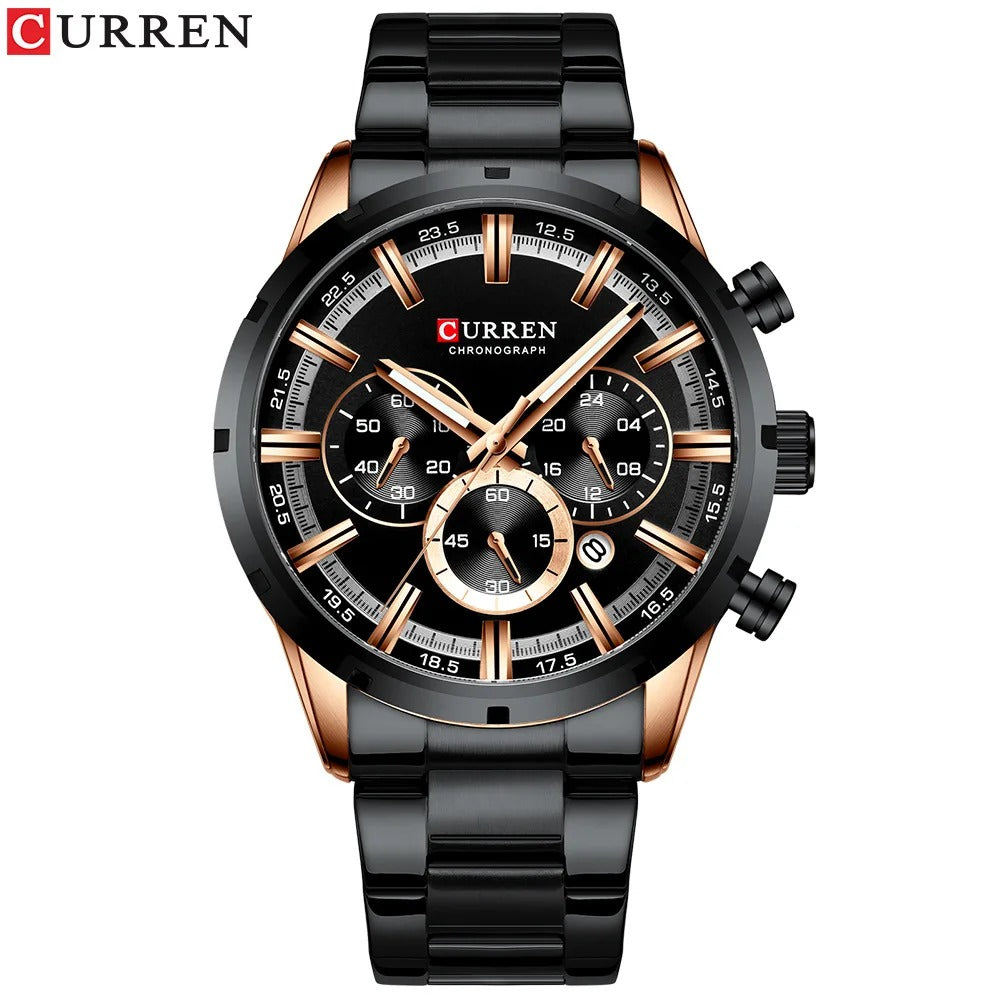 RELOJ CURREN 8355 ORIGINAL - ELEGANCIA DE ACERO QUE IMPONE PRESENCIA