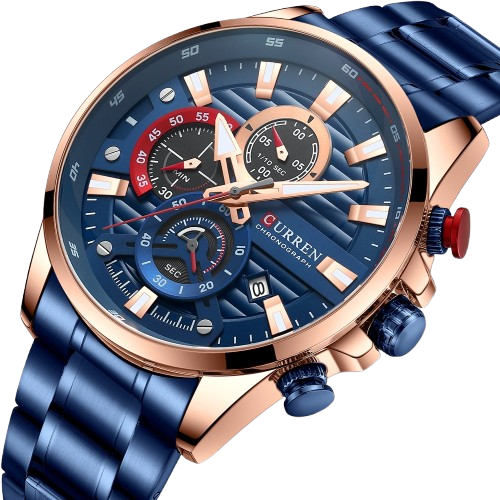RELOJ CURREN 8415 AZUL COBRE - PRESENCIA QUE IMPONE (ORIGINAL)