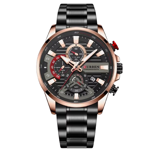 RELOJ CURREN 8415 NEGRO COBRE - PRESENCIA QUE IMPONE (ORIGINAL)