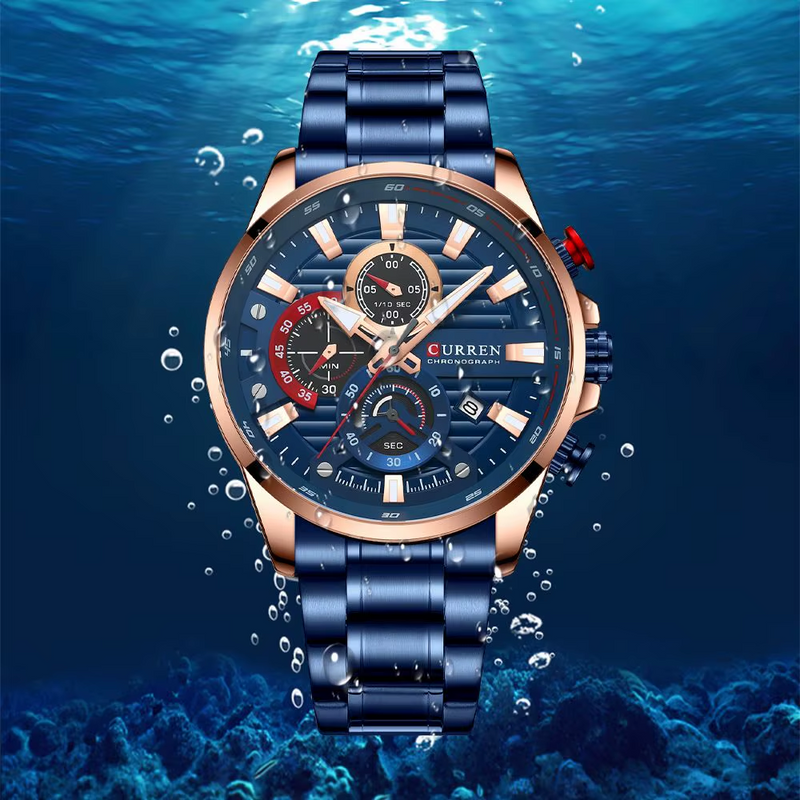 RELOJ CURREN 8415 AZUL COBRE - PRESENCIA QUE IMPONE (ORIGINAL)