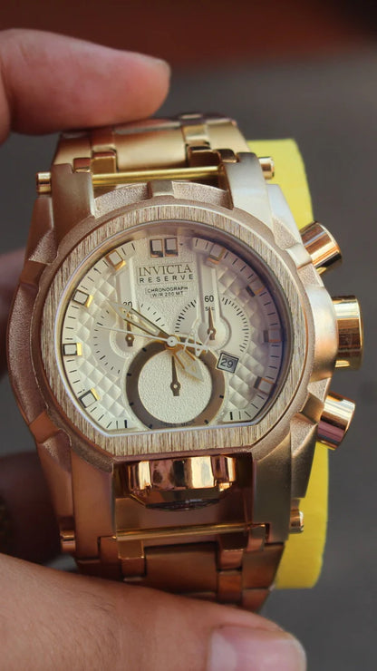 RELOJ INVICTA ZEUS TITANIO DORADO - EDICION LIMITADA