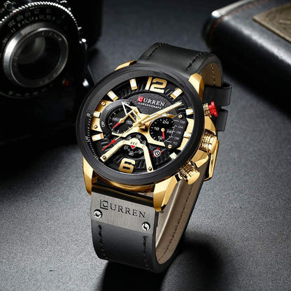 RELOJ CURREN ORIGINAL 8329 NEGRO - PREMIUM PARA HOMBRES CON ESTILO