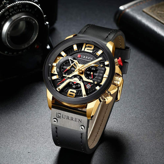 RELOJ CURREN ORIGINAL 8329 NEGRO - PREMIUM PARA HOMBRES CON ESTILO
