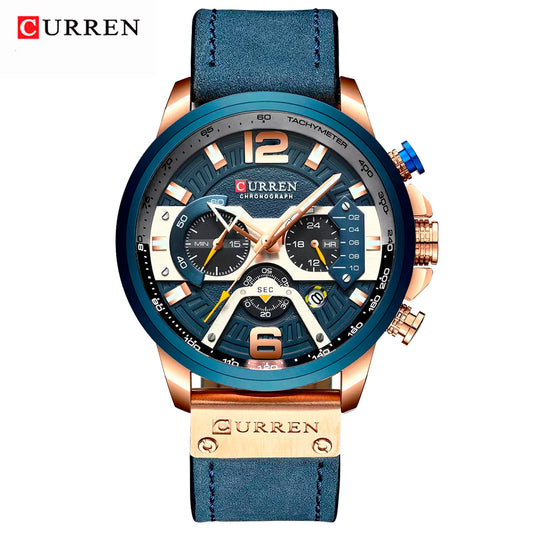 RELOJ CURREN ORIGINAL 8329 AZUL - PREMIUM PARA HOMBRES CON ESTILO