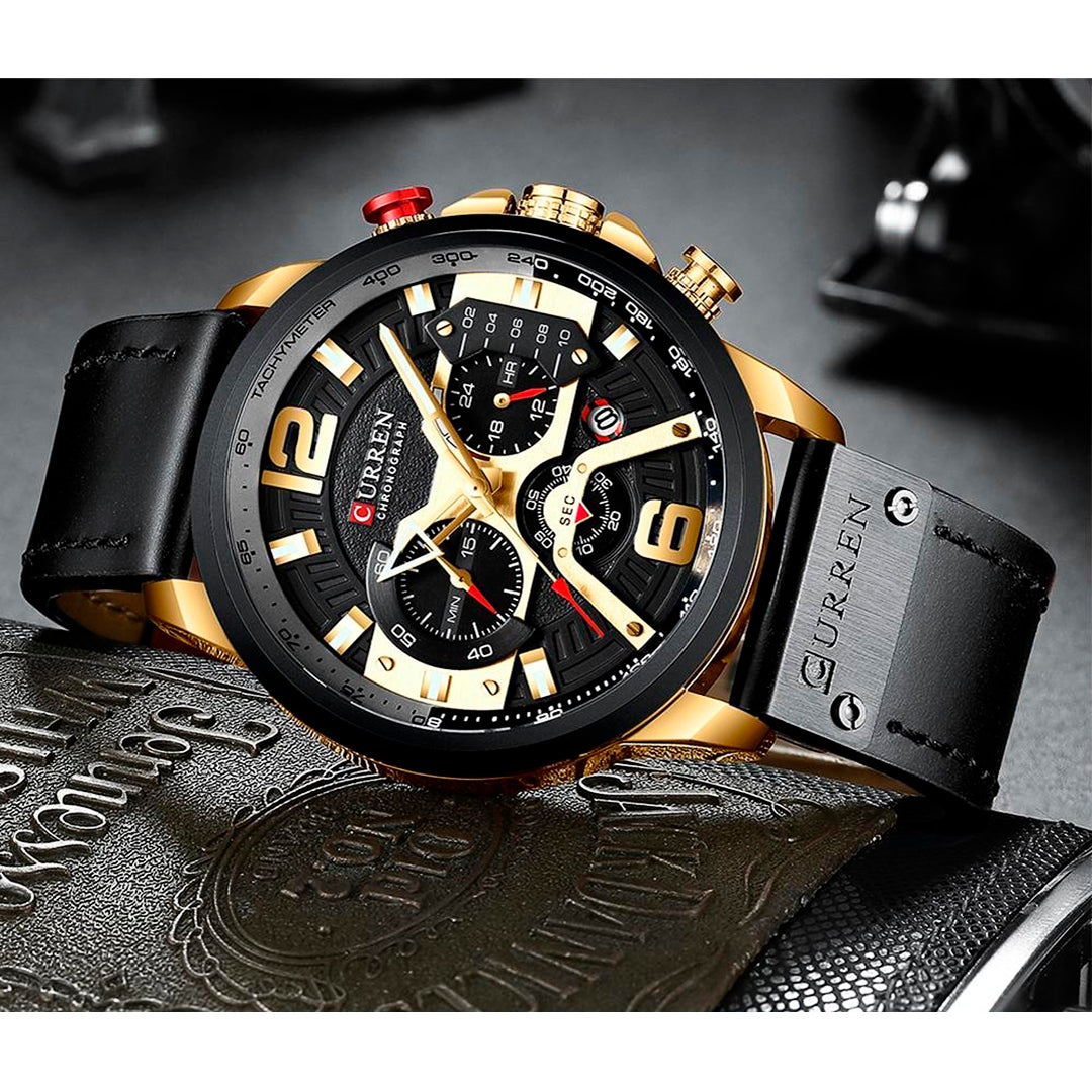 RELOJ CURREN ORIGINAL 8329 NEGRO - PREMIUM PARA HOMBRES CON ESTILO