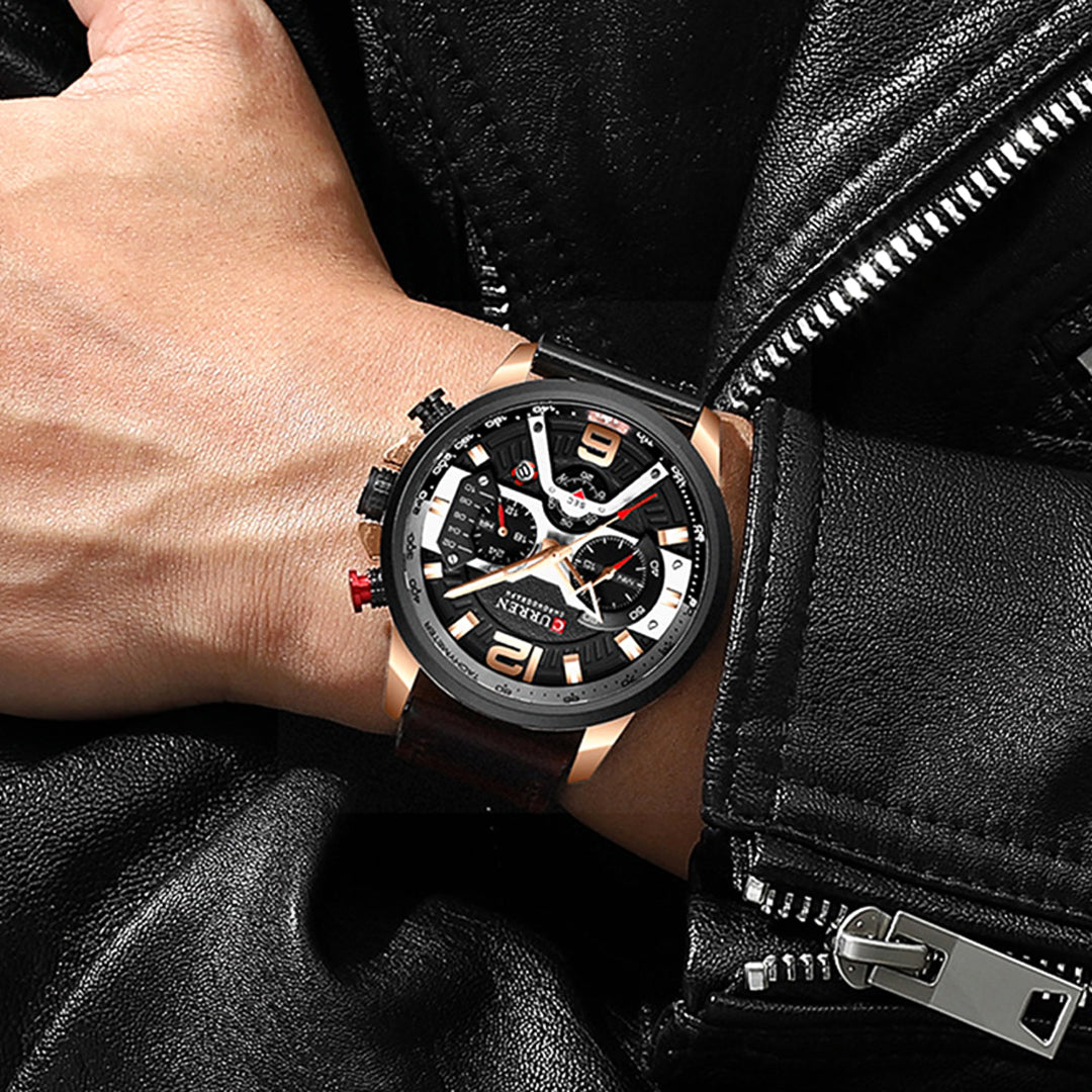 RELOJ CURREN ORIGINAL 8329 NEGRO - PREMIUM PARA HOMBRES CON ESTILO