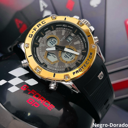 RELOJ G FORCE ORIGINAL DUALTIME - EDICION MOTO GP SUMERGIBLE