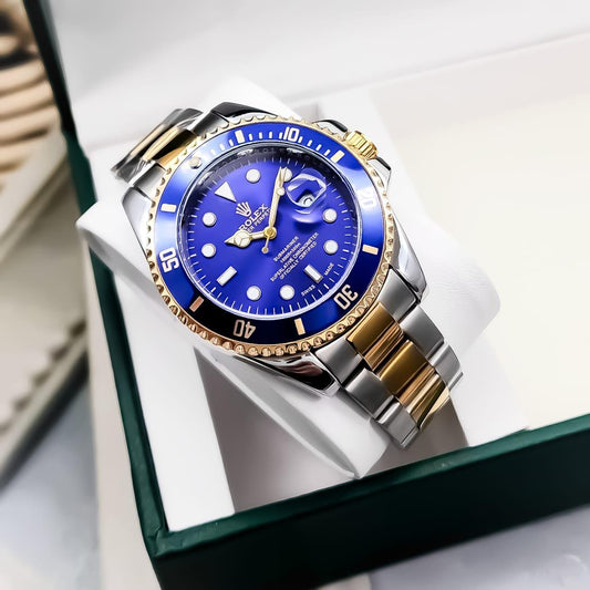 RELOJ ROLEX SUBMARINER PREMIUM INSPIRED BICOLOR AZUL - SOFISTICACIÓN, ELEGANCIA Y FUNCIONALID