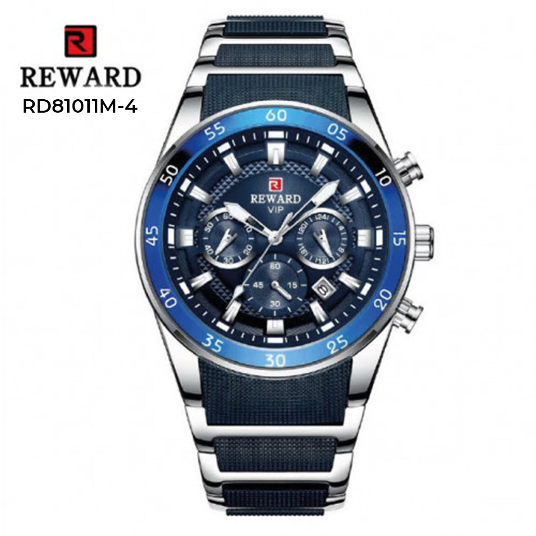RELOJ REWARD ELEGANCIA TOTAL BLUE - RELOJ DE ACERO INOXIDABLE CON ESTILO Y RESISTENCIA