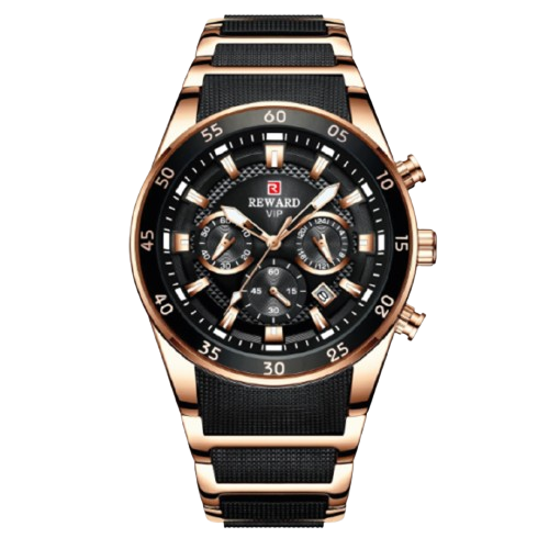 RELOJ REWARD ELEGANCIA TOTAL - RELOJ DE ACERO INOXIDABLE CON ESTILO Y RESISTENCIA