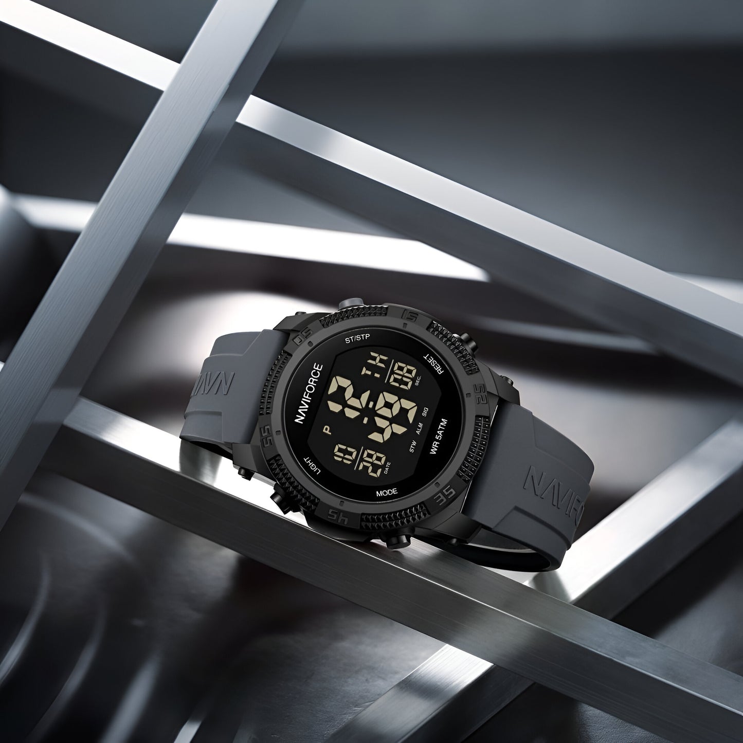 RELOJ NAVIFORCE DEPORTIVO NF7104 - DIGITAL BLACK COMMANDO (ORIGINAL)