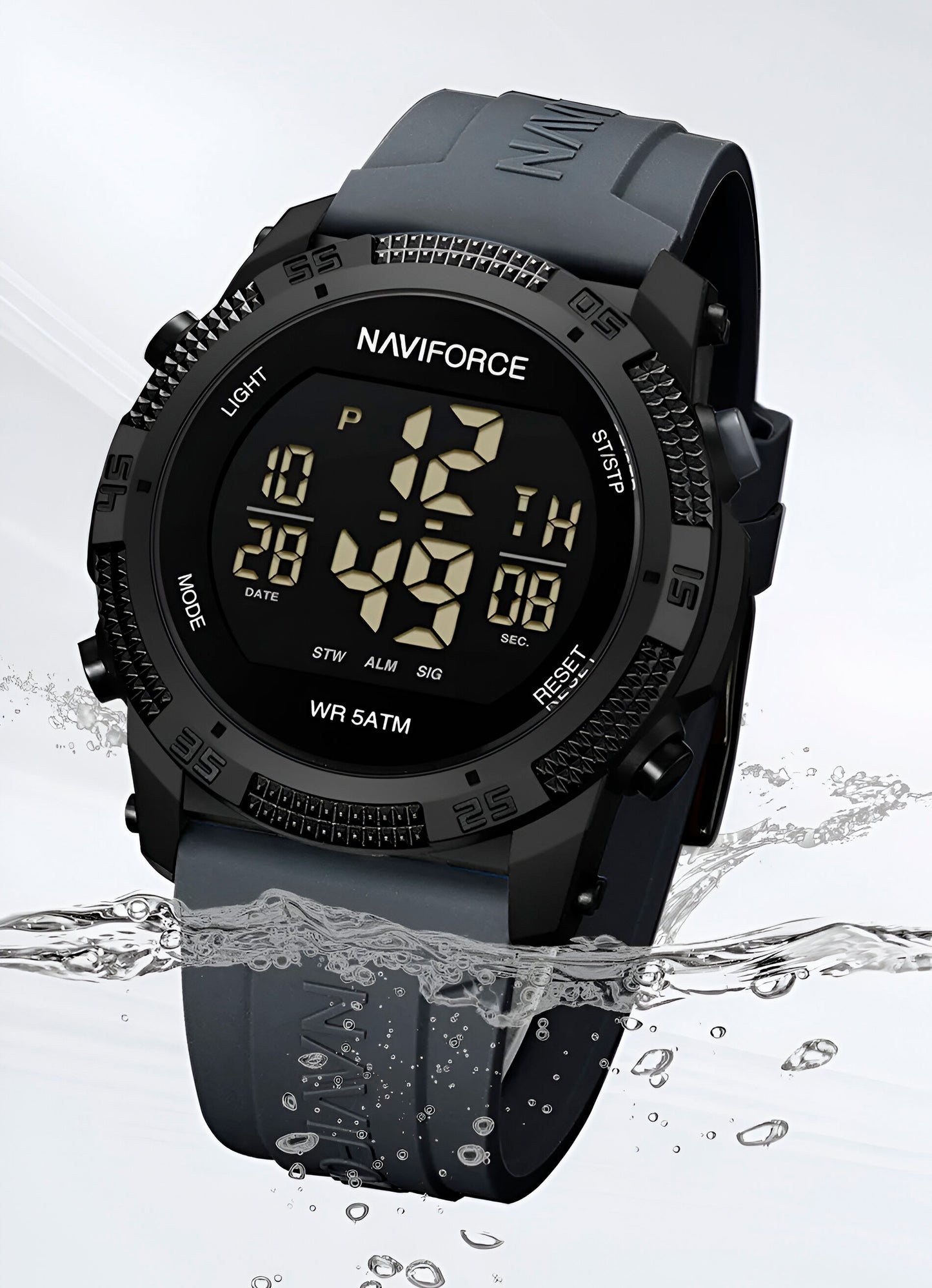 RELOJ NAVIFORCE DEPORTIVO NF7104 - DIGITAL BLACK COMMANDO (ORIGINAL)