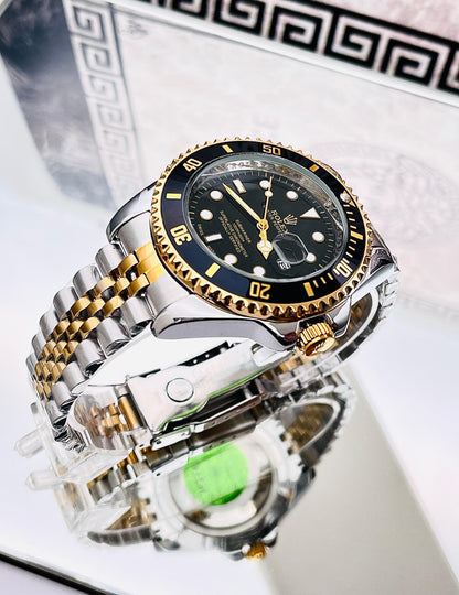 ROLEX SUBMARINER ESTILO PREMIUM BICOLOR NEGRO - ELEGANCIA ATEMPORAL CON ESTUCHE DE LUJO