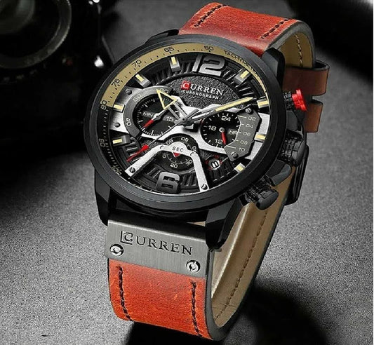 RELOJ CURREN ORIGINAL 8329 CAFE CLARO - PREMIUM PARA HOMBRES CON ESTILO