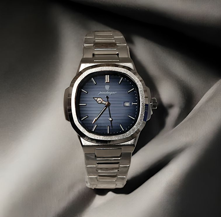 RELOJ POEDAGAR 613 ELEGANCIA PLATEADA - TU ESTILO, TU MOMENTO