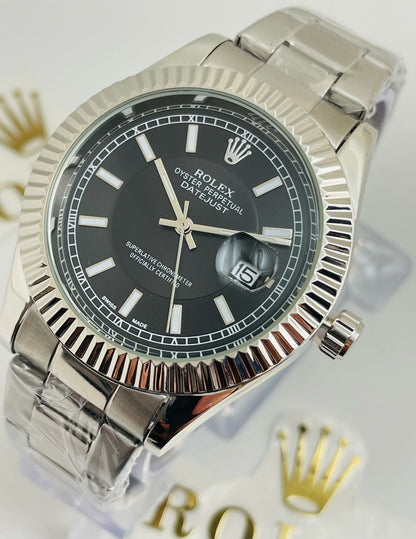ROLEX NEW EDITION DATEJUST PRESIDENCIAL PLATEADO/NEGRO - IMPERIAL CLASSIC OYSTER