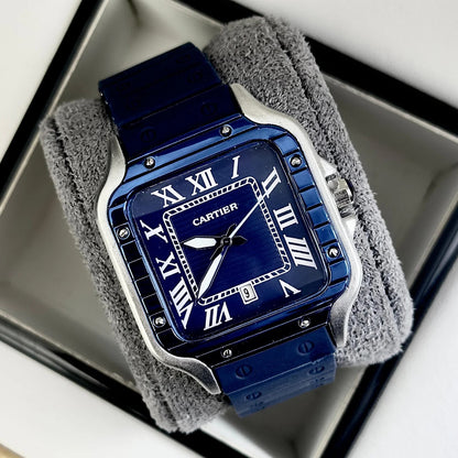 RELOJ CARTIER SANTOS GOMA - SÍMBOLO DE PRESTIGIO, TRADICION Y MODERNIDAD