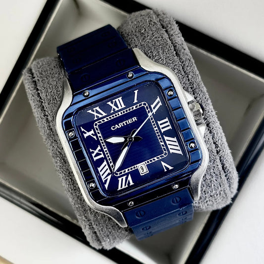 RELOJ CARTIER SANTOS GOMA - SÍMBOLO DE PRESTIGIO, TRADICION Y MODERNIDAD