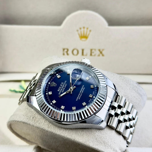 ROLEX NEW EDITION DATEJUST PRESIDENCIAL PLATEADO AZUL - IMPERIAL CLASSIC OYSTER