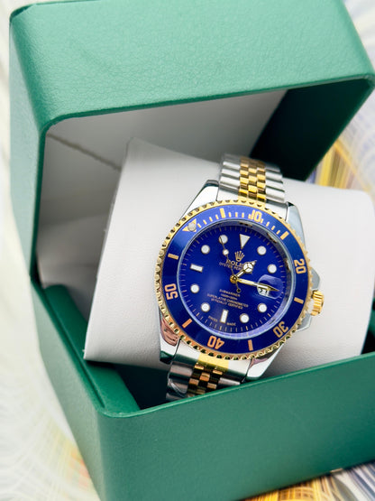 ROLEX SUBMARINER ESTILO PREMIUM BICOLOR AZUL - ELEGANCIA ATEMPORAL