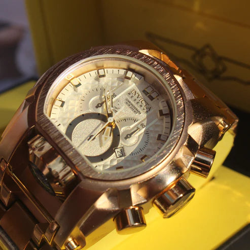 RELOJ INVICTA ZEUS TITANIO DORADO - EDICION LIMITADA