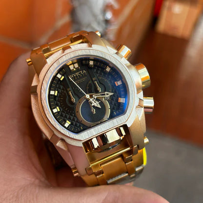 RELOJ INVICTA ZEUS TITANIO DORADO NEGRO - EDICION LIMITADA