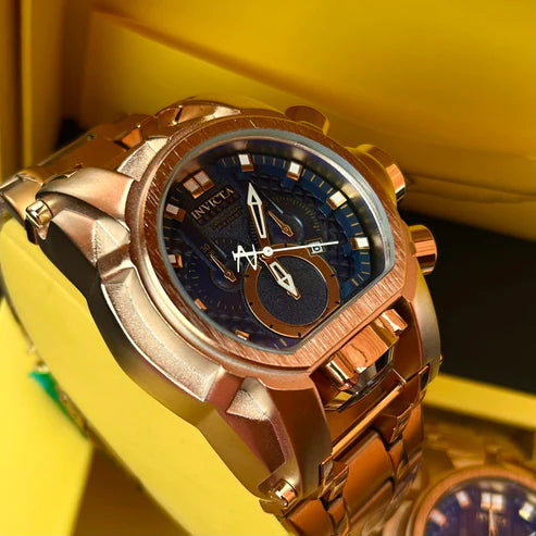 RELOJ INVICTA ZEUS TITANIO DORADO AZUL - EDICION LIMITADA