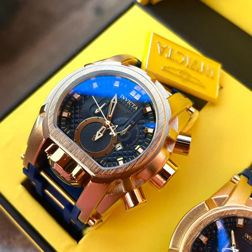 RELOJ INVICTA BOLT GOMA EDITION NEGRO - IMPONENTE Y MODERNO