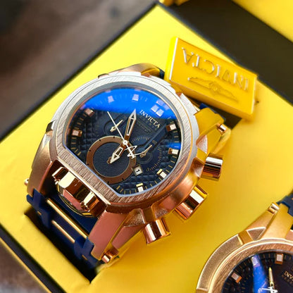 RELOJ INVICTA BOLT GOMA EDITION NEGRO - IMPONENTE Y MODERNO