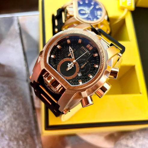 RELOJ INVICTA BOLT GOMA EDITION NEGRO - IMPONENTE Y MODERNO