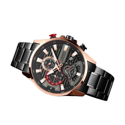 RELOJ CURREN 8415 NEGRO COBRE - PRESENCIA QUE IMPONE (ORIGINAL)