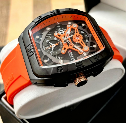 RELOJ CURREN GRAND PRIX 8442 NARANJA - VELOCIDAD, PRECISIÓN Y PRESENCIA EN TU MUÑECA (ORIGINAL)