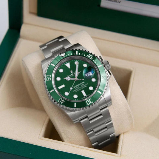 RELOJ ROLEX SUBMARINER PREMIUM INSPIRED PLATEADO/VERDE - SOFISTICACIÓN, ELEGANCIA Y FUNCIONALID