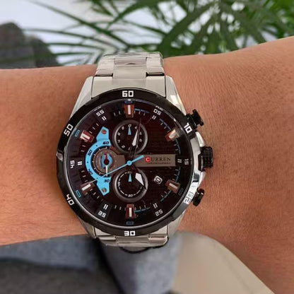 RELOJ CURREN ORIGINAL 8402 PLATEADO - ELEGANCIA EN ACERO INOXIDABLE