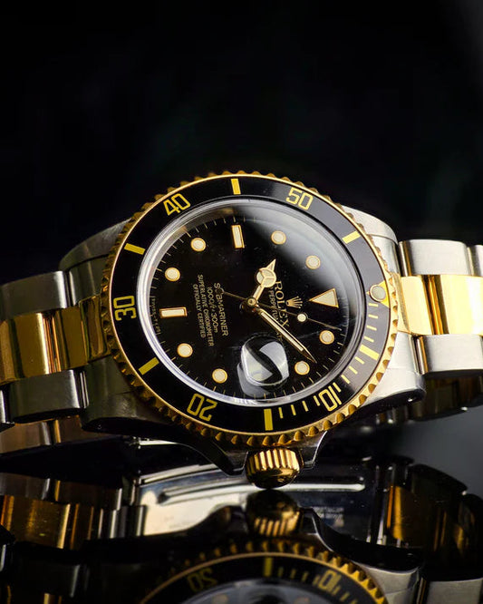 ROLEX SUBMARINER ESTILO PREMIUM BICOLOR NEGRO - SOFISTICACIÓN ACCESIBLE PARA ELEVAR TU ESTILO TODOS LOS DÍAS